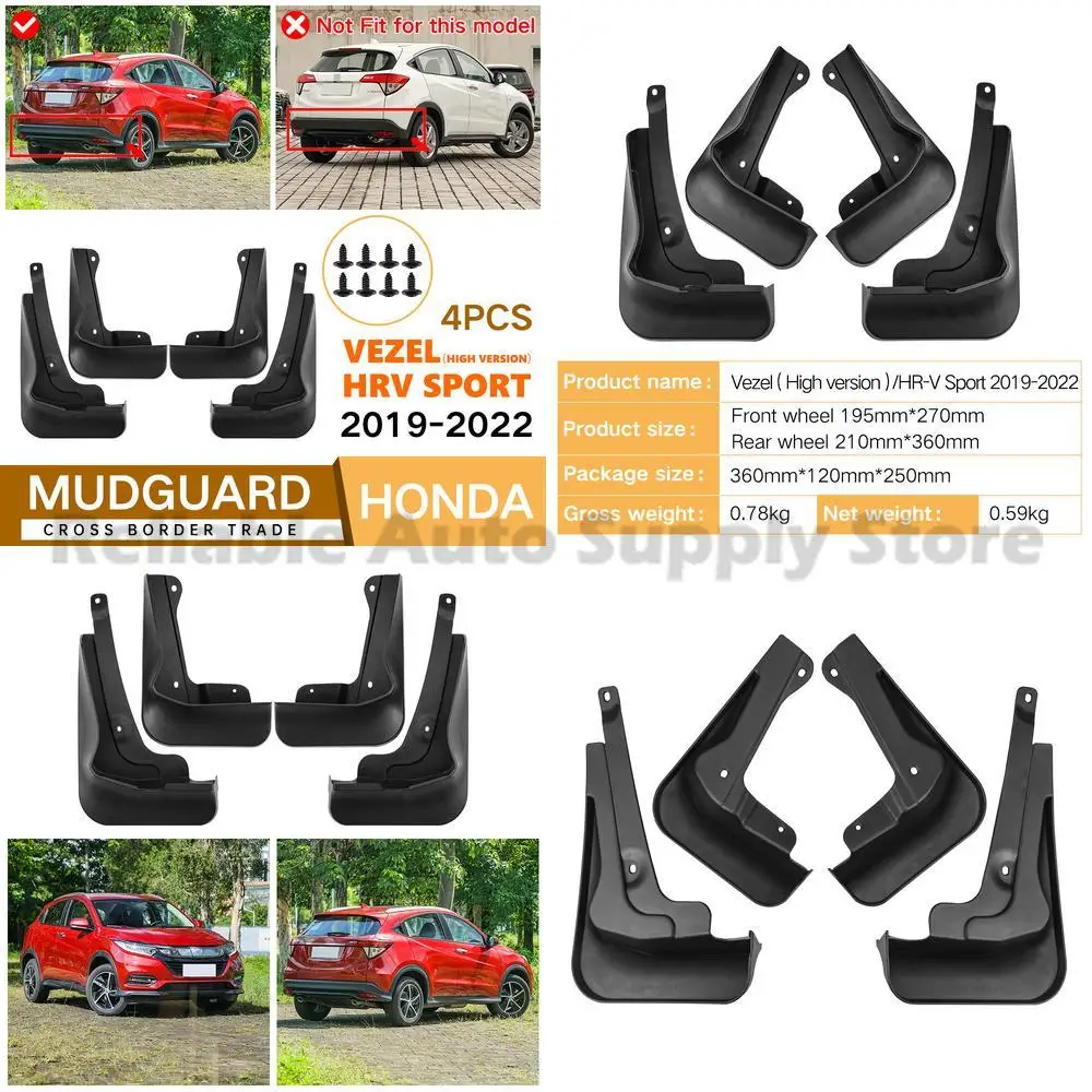 

For Honda Vezel HRV Sport 2019-2022 Mud Flaps Front Rear Car Accessories Premium Quality Durable Protection