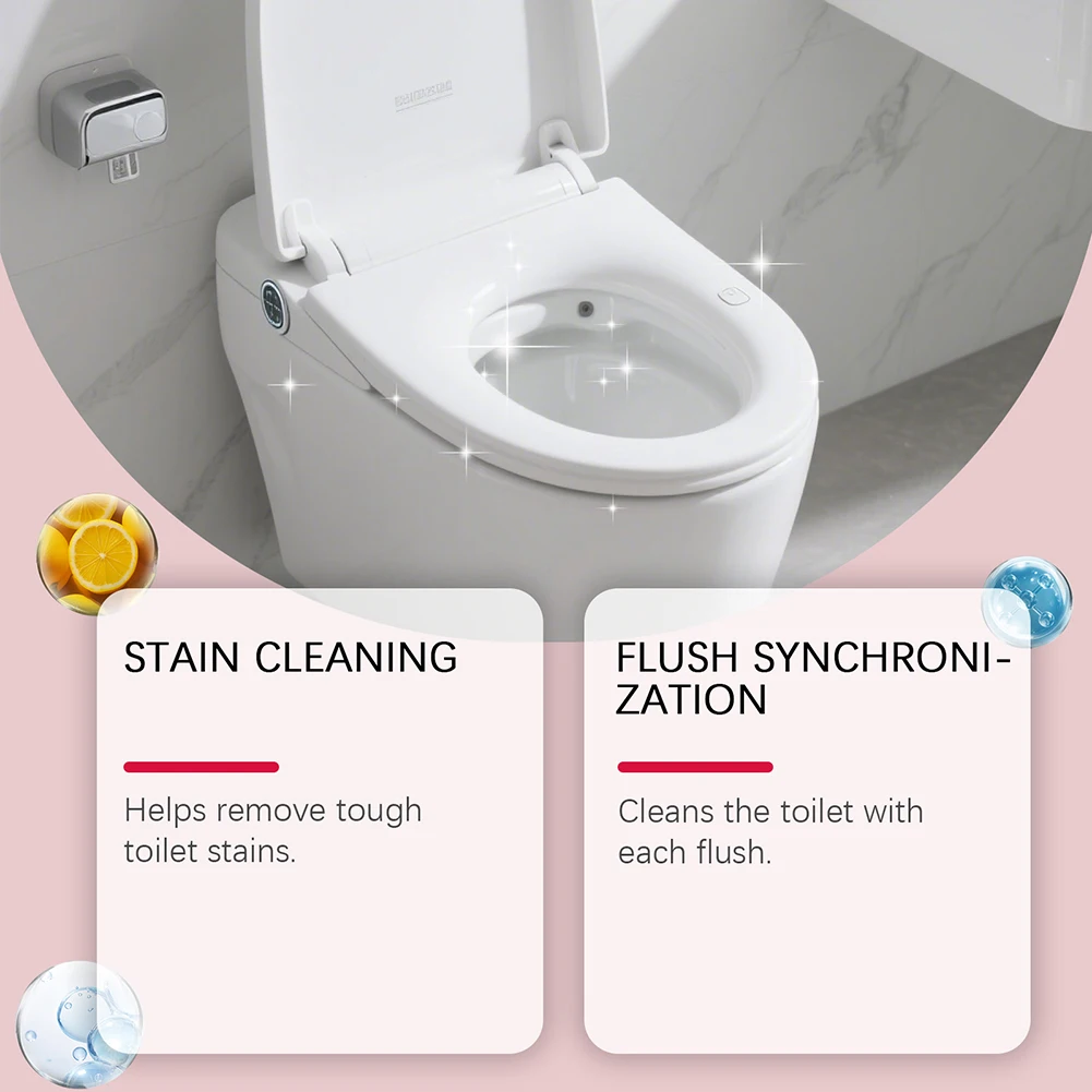 Septic Safe Toilet Cleaning Tablets Blue Easy Drop-in Use, No Scrubbing Required, Saves Time & Effort. Hygienic Living Space