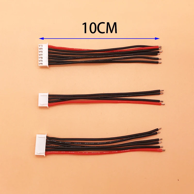 10pcs/lot 1S/2S/3S/4S/5S/6S/8S Lipo Battery Balance Charger Cable For IMAX B6 B8 Connector Plug Balanced Charging Line RC Model