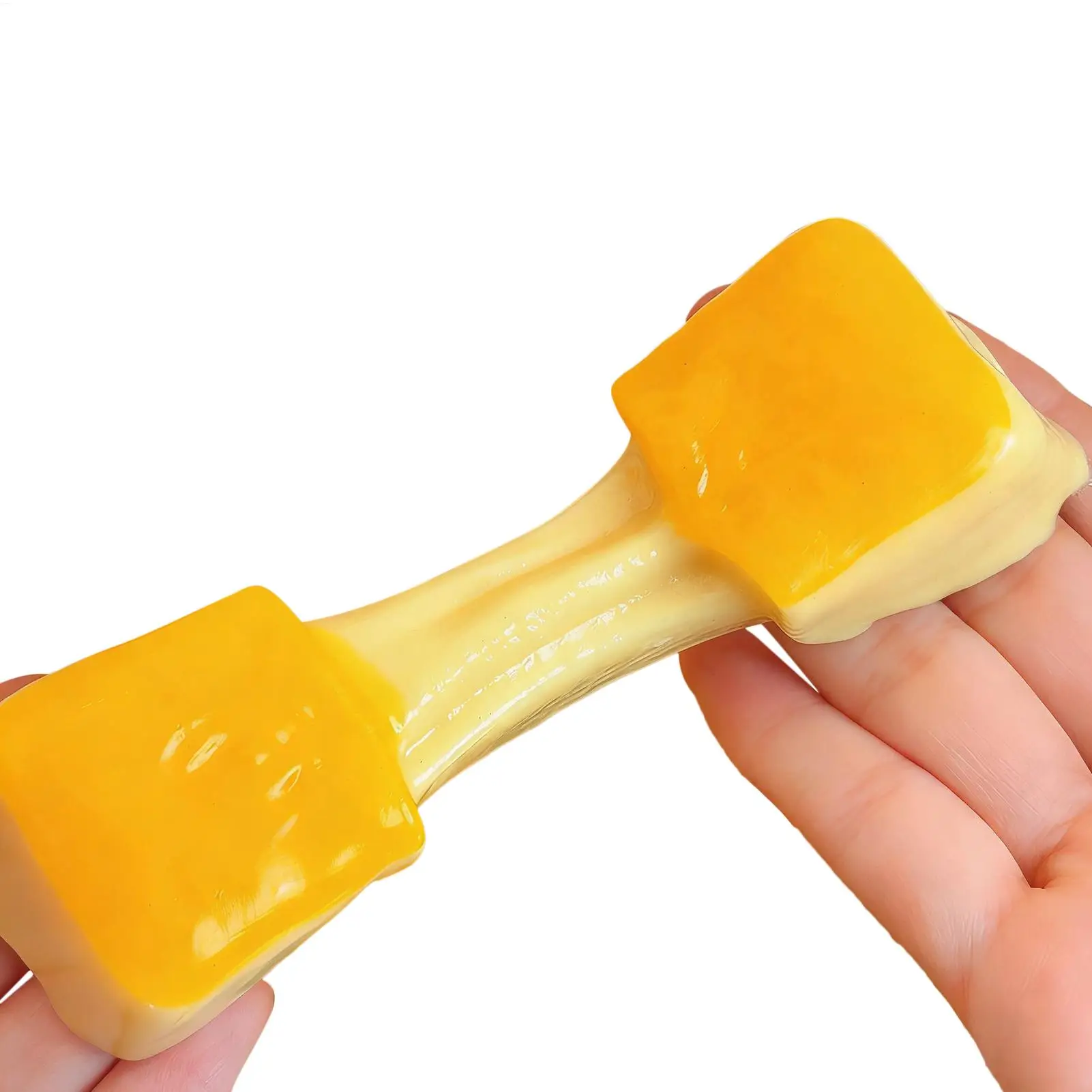 1pcSqueeze Toys Realistic Soft Rice Cake Stress Balls Stretchy Food Relief Fidget Toys for Adults Men Women Kids Girls Boys Home