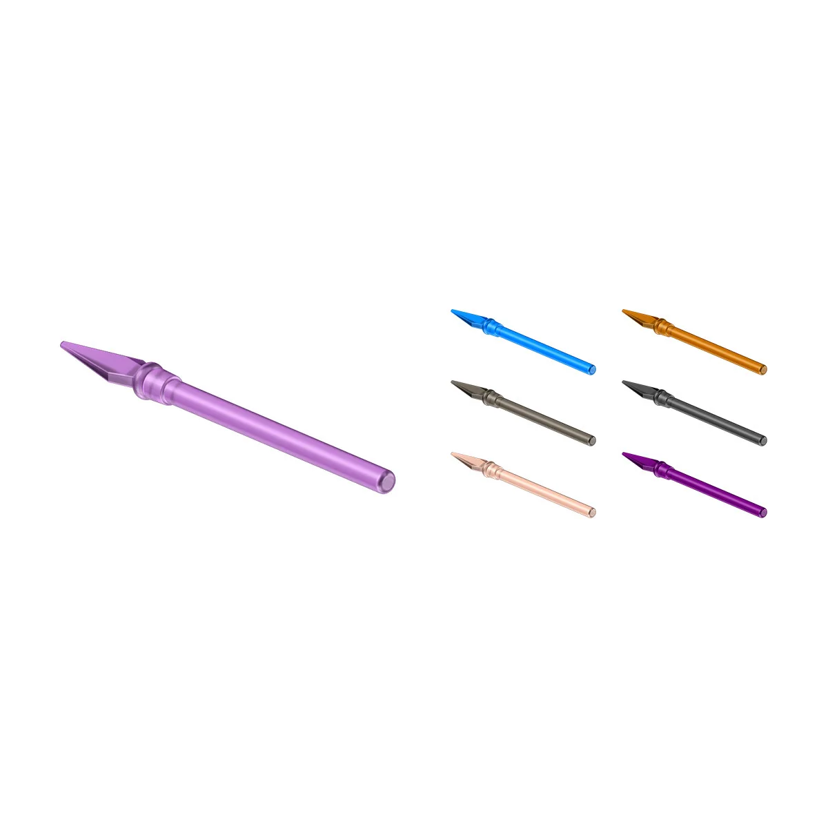MOC 10PCS 90391 Handheld Spear Pike Building Blocks Set Solider Body Wear Arms Particle DIY Idea Toys Children Birthday Gifts