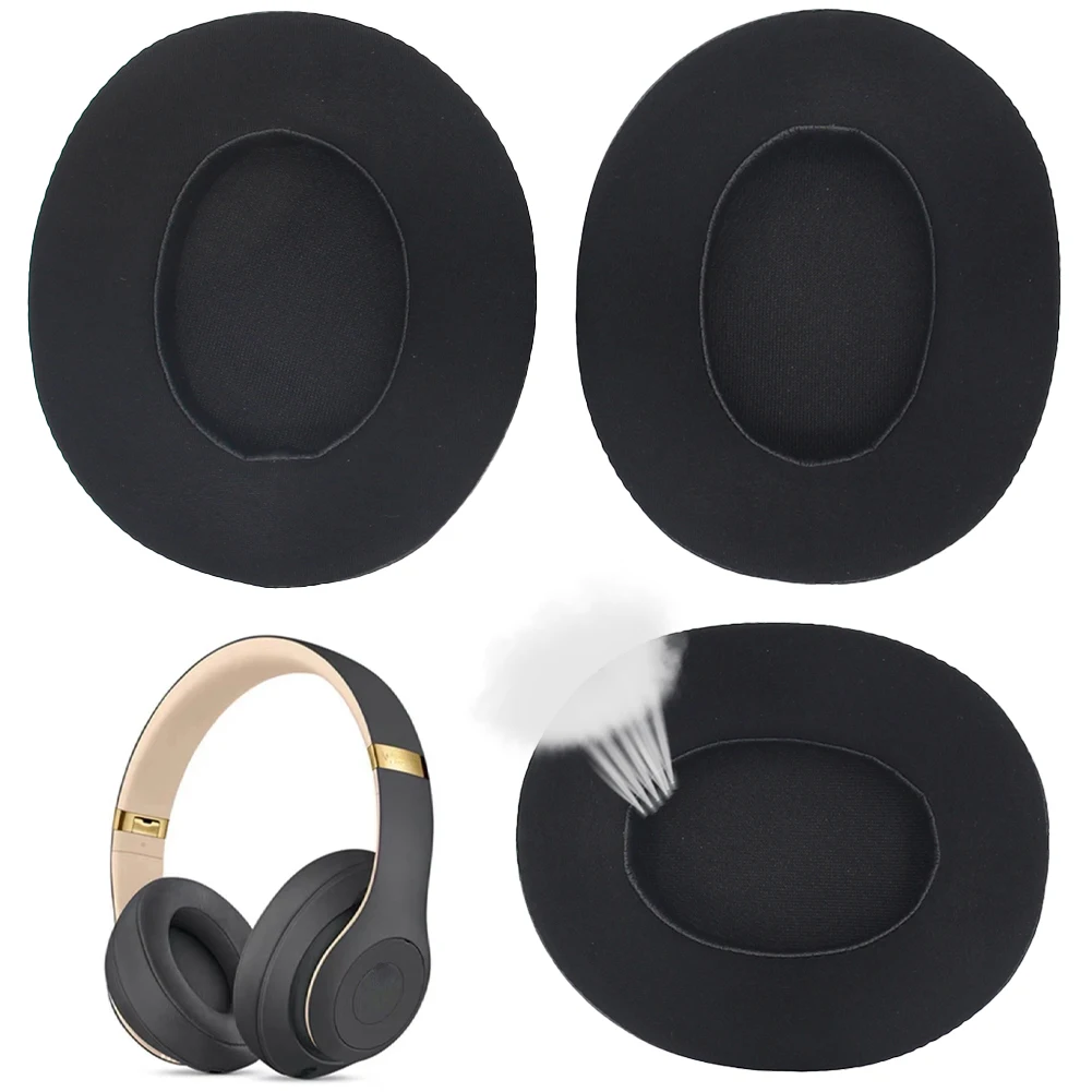 Oreillettes de Remplacement en Gel de Refroidissement, Heart d'Oreille Confortables, Souples, pour Beats Studio 3.0/2.0, pour Téléphone Sauna