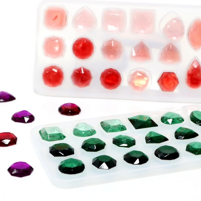 D0LC Silikon Perlen Form Halskette Armband Harz Anhänger Drop Handwerk Werkzeug Runde Quadrat Oval Form Epoxy Mold DIY Handwerk Werkzeug