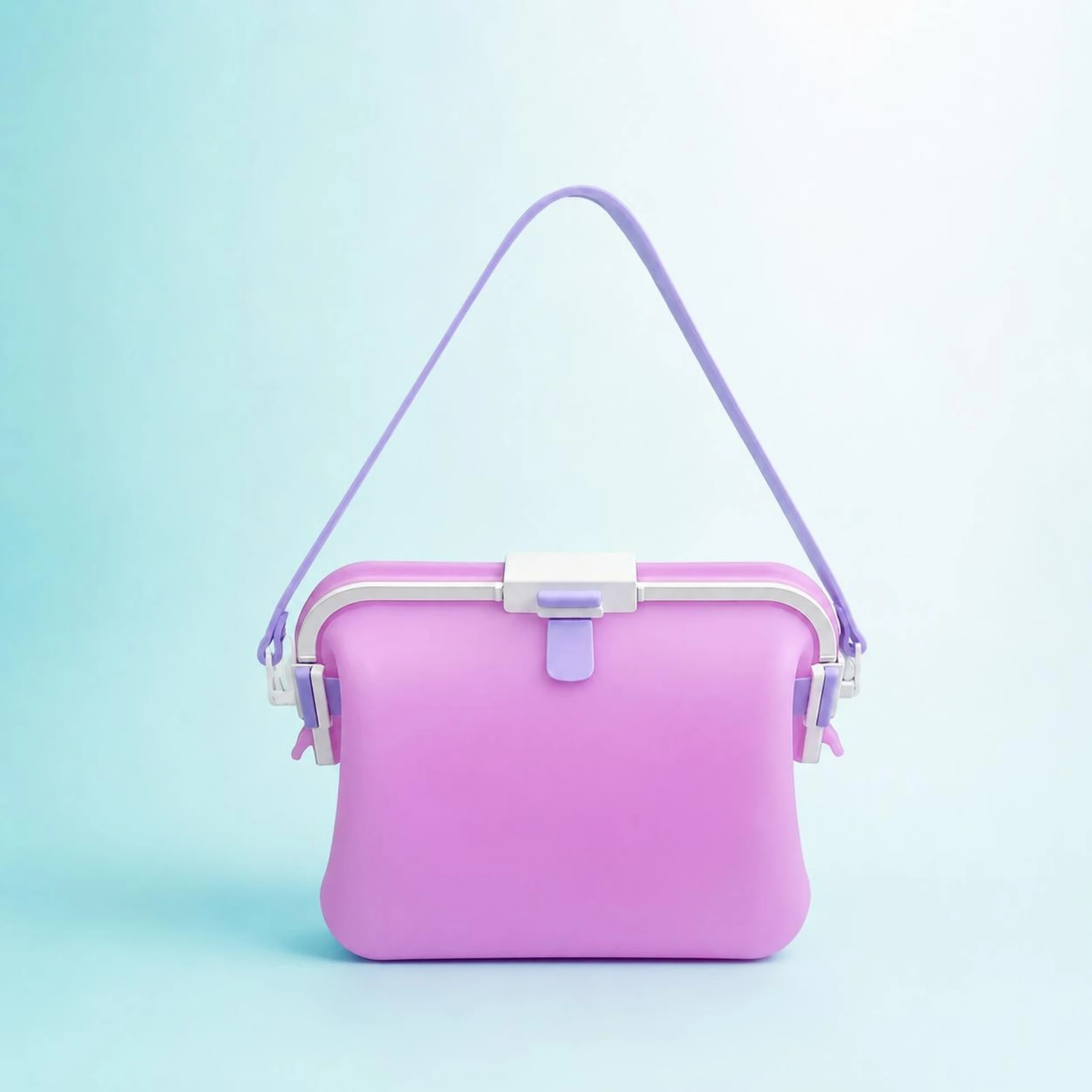 Borsa a tracolla grande in silicone, borsa leggera resistente all'acqua, borsa portaoggetti antisabbia per nuoto in spiaggia, viaggi all'aperto