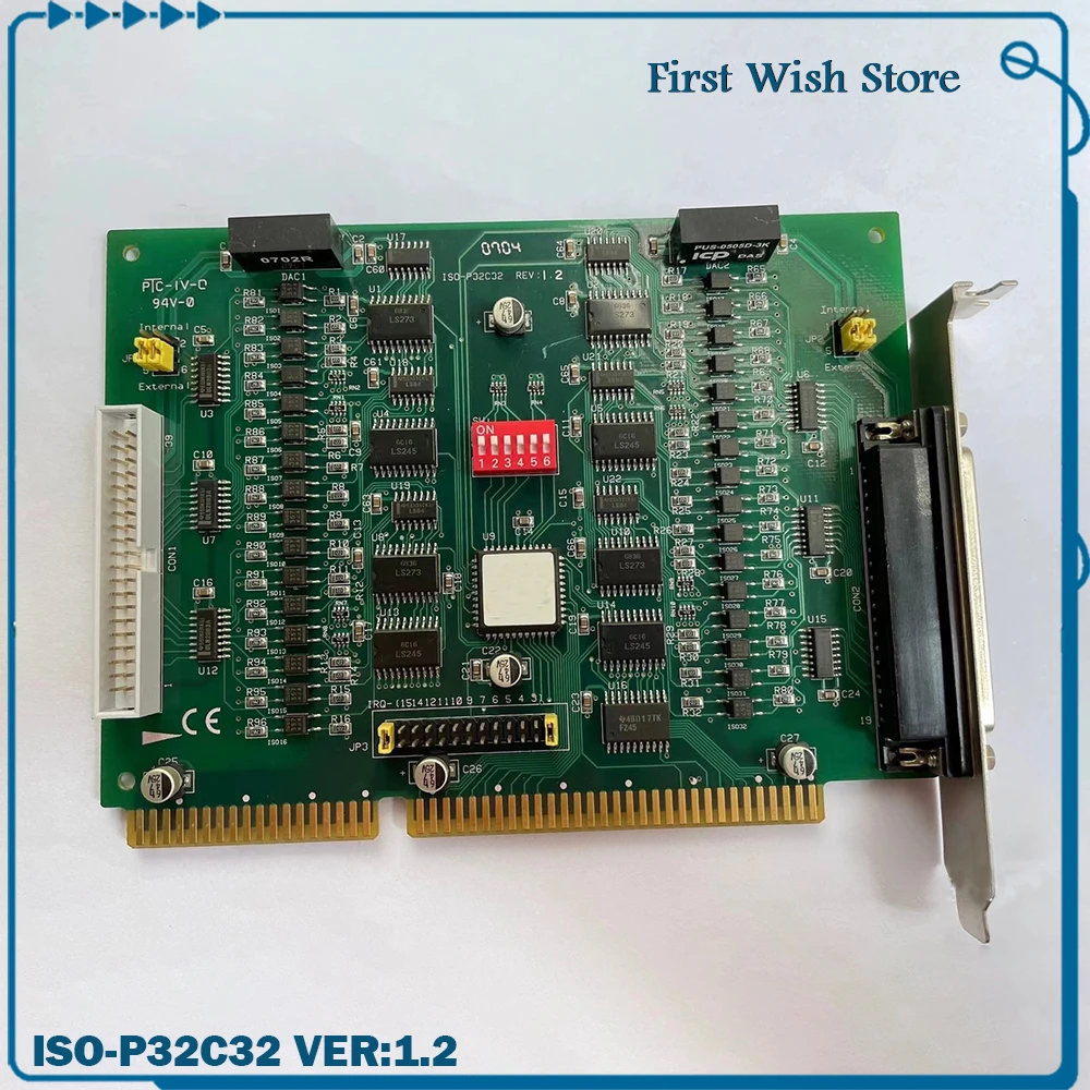 For ICPDAS 32 channel optical isolation digital input control card ISO-P32C32 VER:1.2