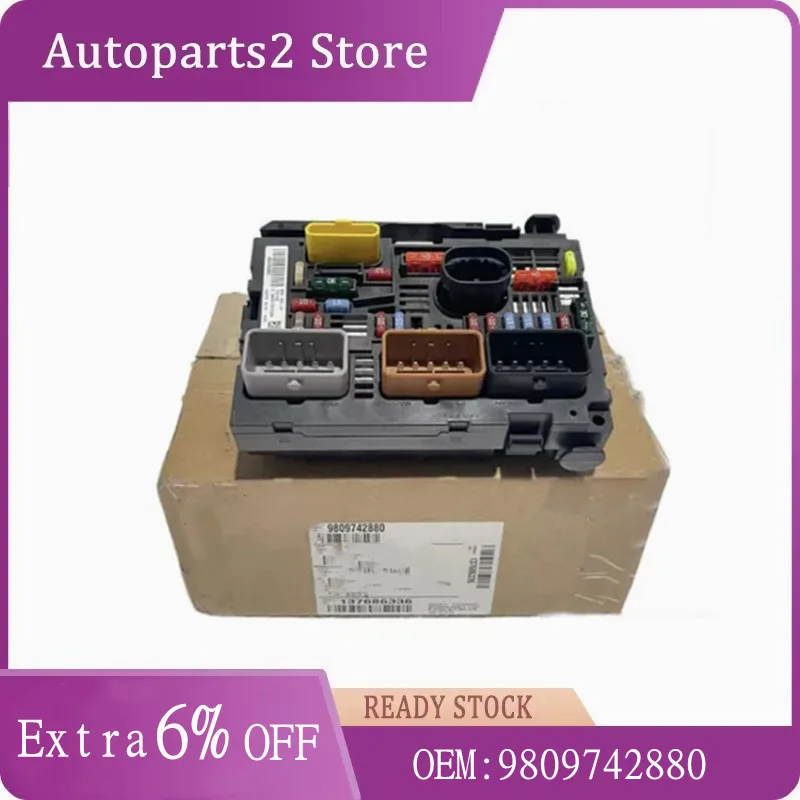 9809742880 Auto Engine Bonnet Fuse Box Unit Assembly for Peugeot 307 308 408 Citroen C4 BSM R20 9666700480 9807028780 9675879480