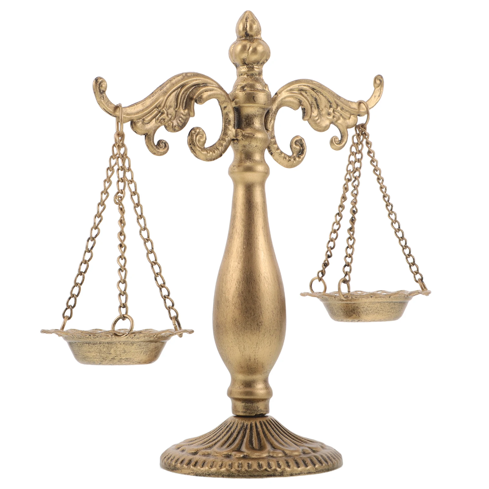 

Retro Libra Balance Desk Iron Vintage Scale Decorative Ornament Office Home Metal Sculpture Decoration Desktop Statues For