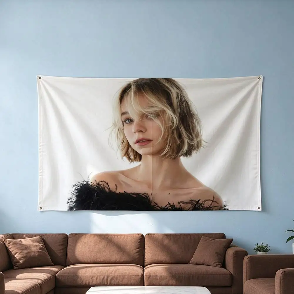 Emma M-Myers A-Actress  Flags Wall Hanging Tapestry Outdoor Garage Room Decorative flag Background Blanket