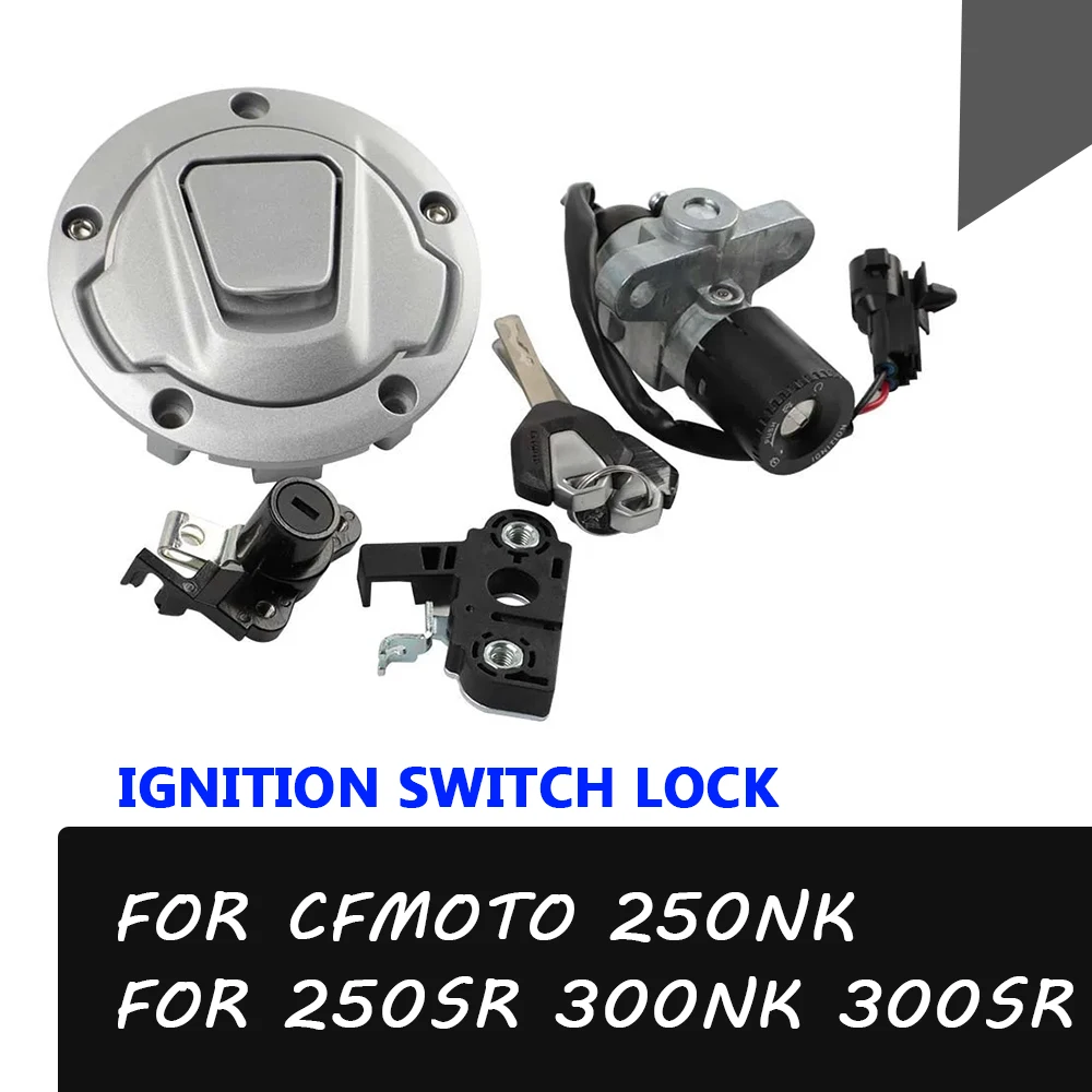 

Для CFMOTO 300SR 300NK 250NK 300 NK 250 SR 2024, аксессуары для мотоциклов, замок зажигания, крышка бензобака, крышка, замок