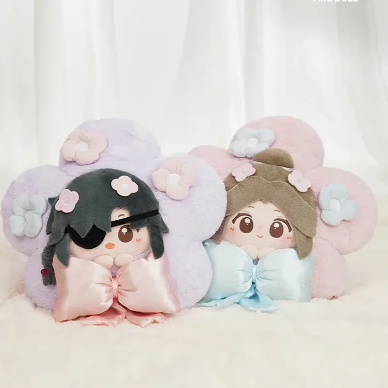 New Pre-sale 35cm Tian Guan Ci Fu Anime Plush Toy Embroidered Flower Series Xie Lian/hua Cheng Anime Surrounding Pillow Toy Gift