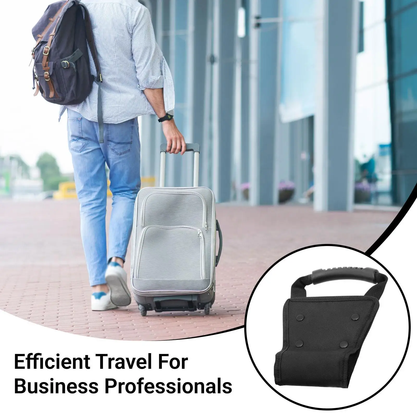 

Luggage Handle Extension Trips Wear Resistant for All Travele Comfort Grip