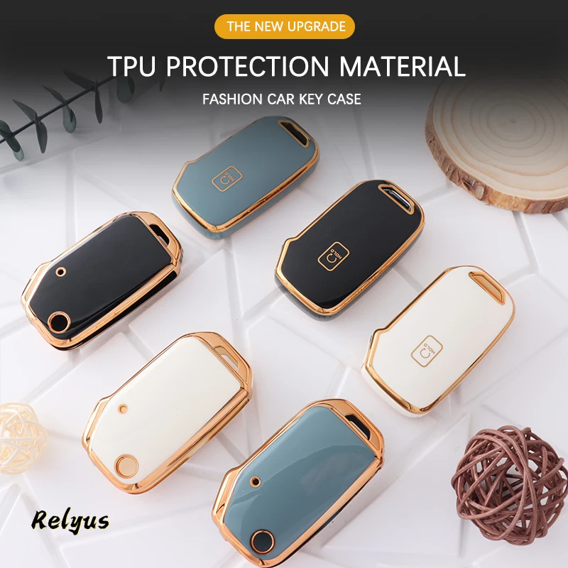 Fashion Soft TPU Car Key Cover Case Protection Shell For Kia Telluride Telluride SX Sportage R K5 GT Line Seltos Car Accessories