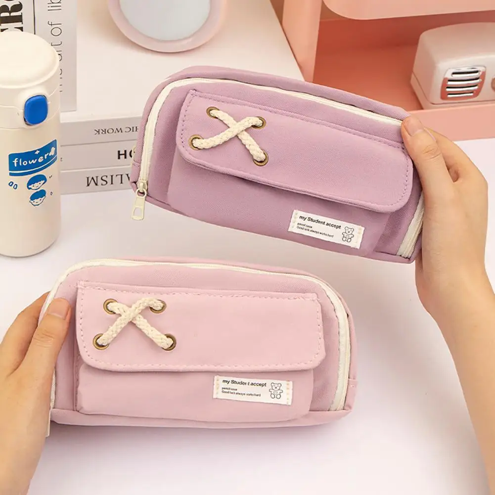 กระเป๋าใส่ดินสอหลากสีสำหรับเด็กผู้ชาย, ปากกากระเป๋าสำหรับเด็กนักเรียนกันน้ำใส่ดินสออเนกประสงค์