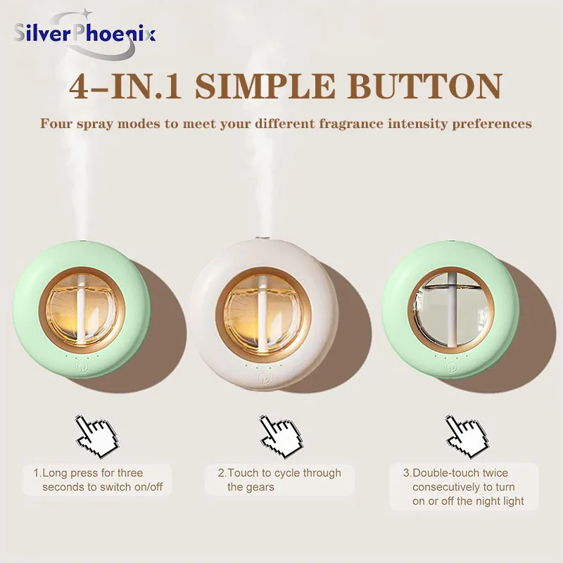 

USB Роскошный светодиодный светильник, ароматический увлажнитель воздуха, электрический комнатный ароматический прохладный туман, увлажнитель воздуха, диффузор для спальни