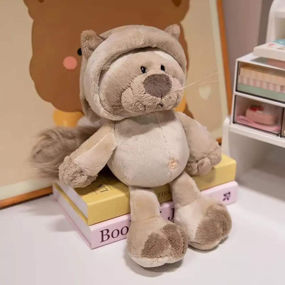 Fluffy ตุ๊กตาสัตว์น่ารักของเล่น King Kong รุ่น Q การ์ตูนตุ๊กตาสัตว์ตุ๊กตา Civet Cat สีดํา Gorilla การ์ตูนหมอนนอน