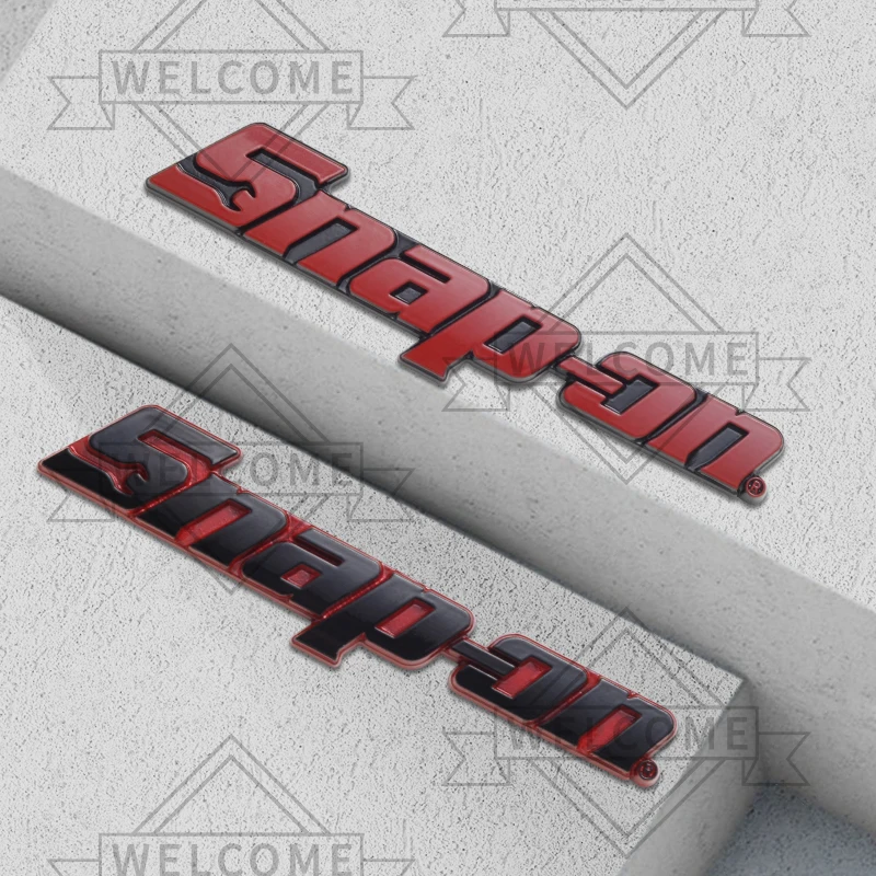 3D 20cm Stickers For Snap On Tools Box Toolbox Labeling Emblem Auto Body Letter Badge Decoration Accessories