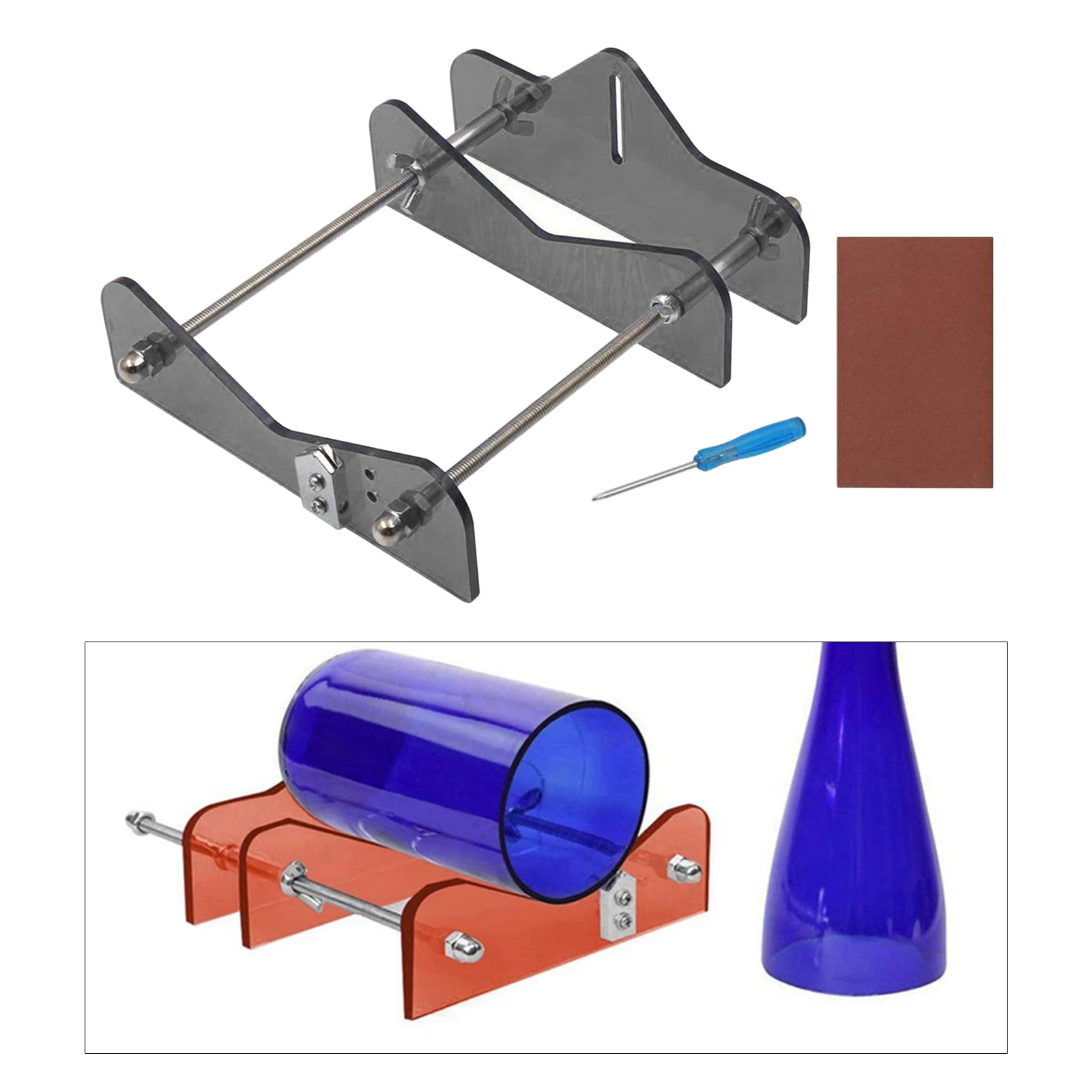 Nóż do butelek szklanych Maszyna do cięcia butelek DIY do cięcia piwa, likieru, akcesoriów barowych