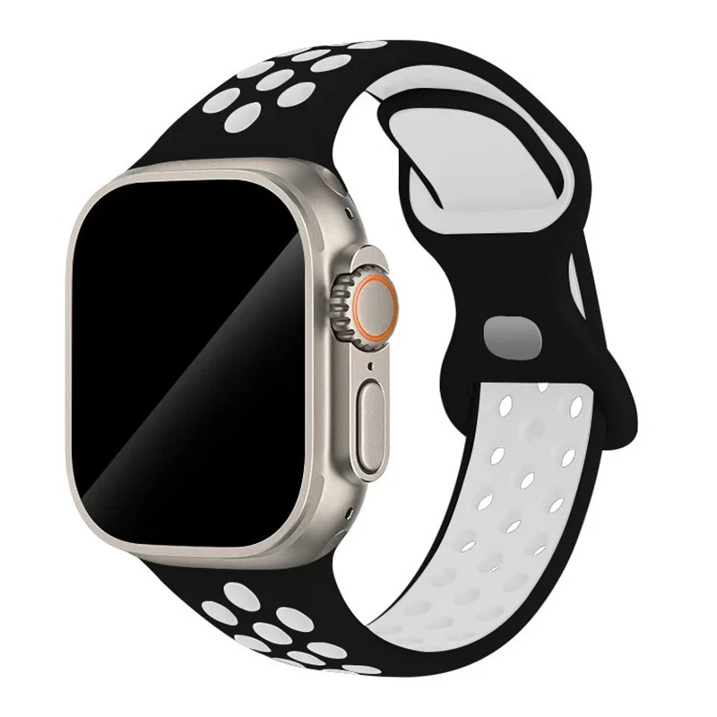 Sportarmband für Apple Watch Band 44 mm 45 mm 46 mm 49 mm/38 mm 40 41 mm Farbige Partikel Gummiband IWatch Ultra 11 10 9 8 7 6 5 SE