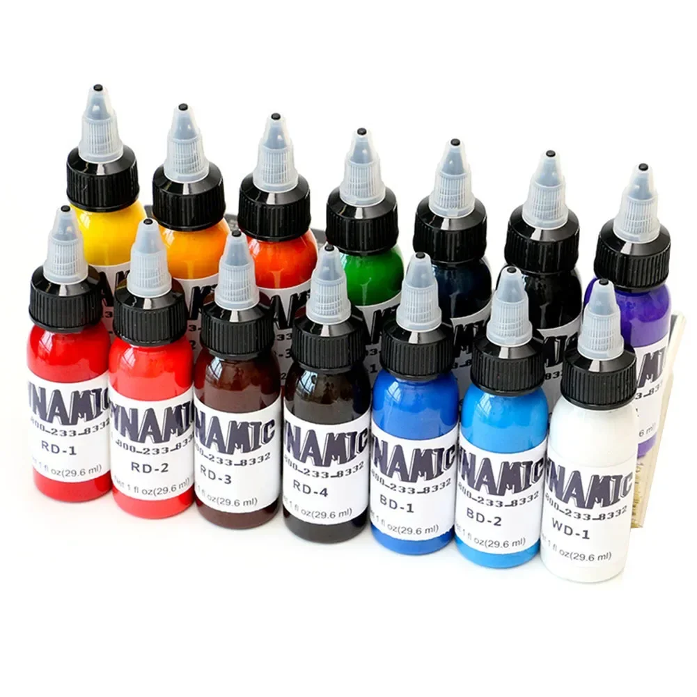 14 colores 30ML pintura corporal tinta para tatuaje maquillaje permanente pigmento para colorear cejas delineador de ojos pintura para tatuaje