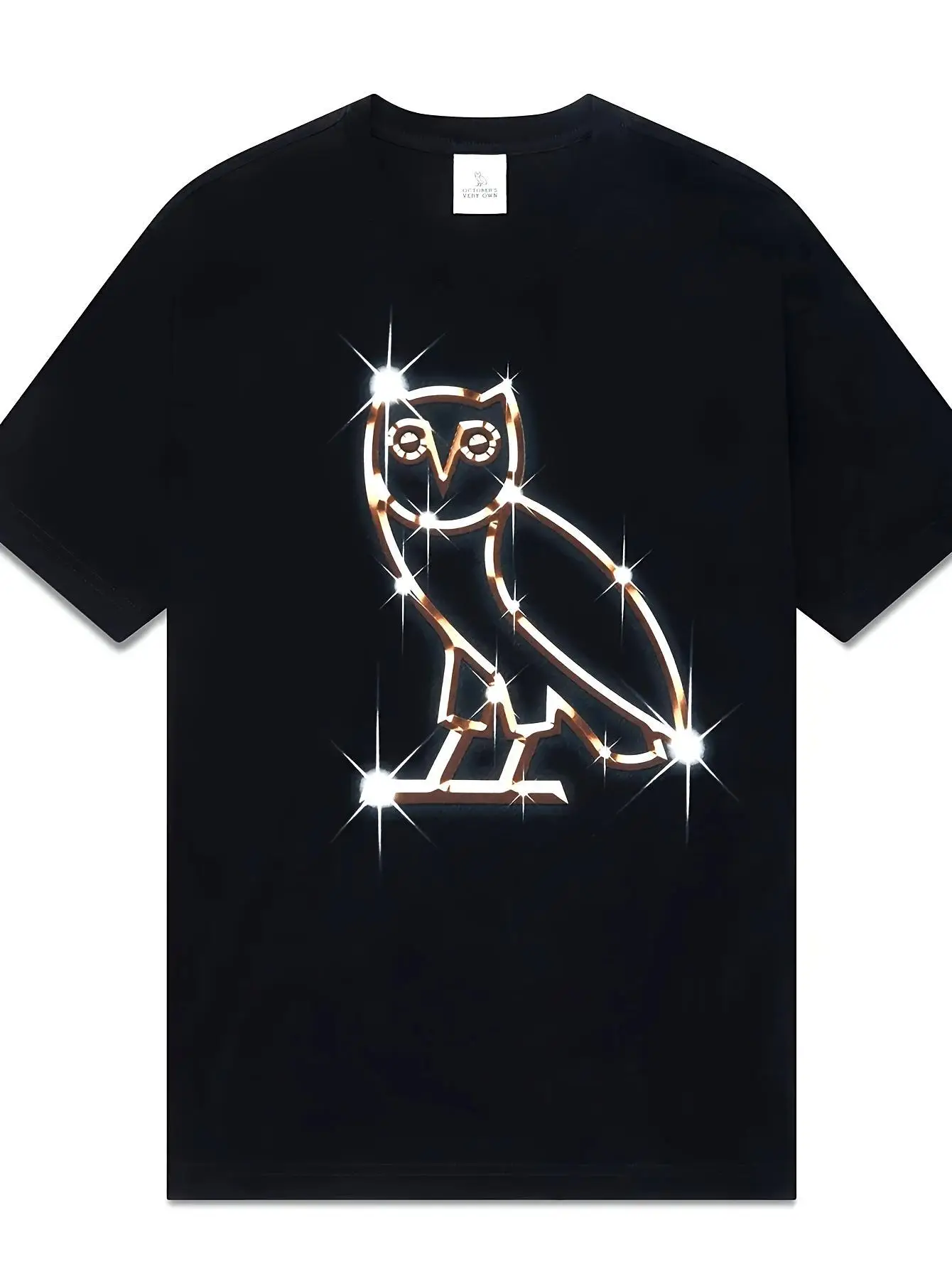 Men'S Bling T-Shirt - Designer Luxury Sparkling Shirts with Iconic Print, Slight Stretch Fabric, All-Season Casual Crew Neck Tee for Parties, Casual Attire & Special Events (Machine Washable)