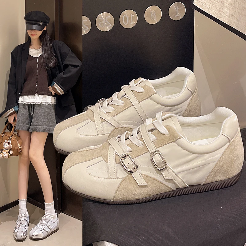 Zapatillas de deporte informales antideslizantes, cómodas y versátiles, con aumento de altura, primavera 2026, para mujer