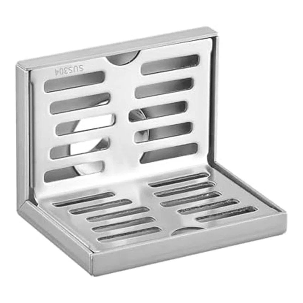 304 Stainless Steel L Shaped Floor Drain with Side Drain for Corner Installation in Bathrooms Balconies and Kitchens