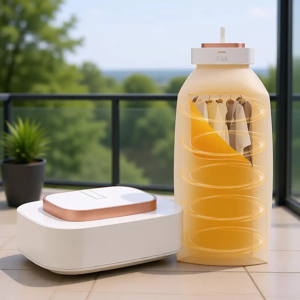 

Портативные сушилки для одежды, мини-сушилки для белья с функцией таймера и мешком для сушки, компактные для путешествий, общежитий или легкой одежды