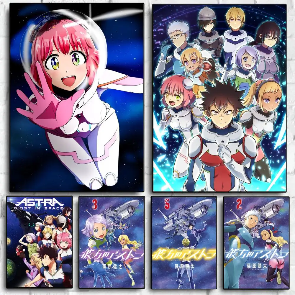Anime A-Astra Lost in Space Poster Self Adhesive Wall Art Decor for Bedroom Living Room Office Home Halloween Gift