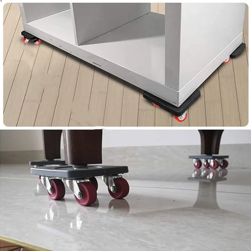 500KG Heavy Duty Furniture Lifter Transport Mover Lifter Slides Wheel Easy Furniture Mover Tool Set Wheel Roller Bar Hand Tools