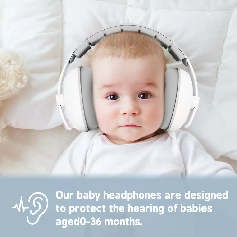 1pc oreille de bébé pour bébés et tout-petits jusqu'à 36 mois, cache-oreilles à réduction de bruit-bébé confortable améliore le sommeil