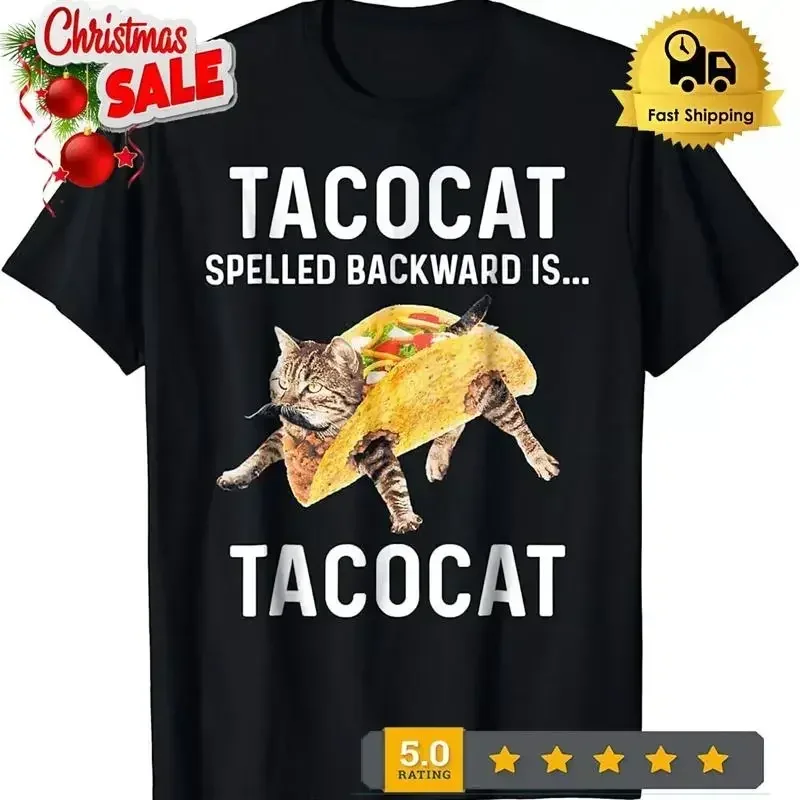 Tacocat Spelled Backward Is Love Cat And Taco S 5XL T Shirt