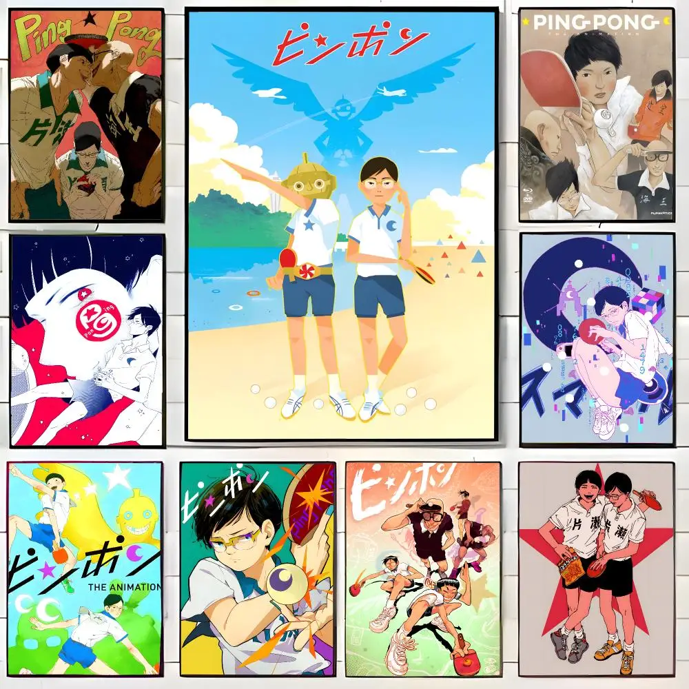 Sports Anime Ping Pong the Animation Poster Wall Art Print Decorative Mural Home Decor Gift Unframed