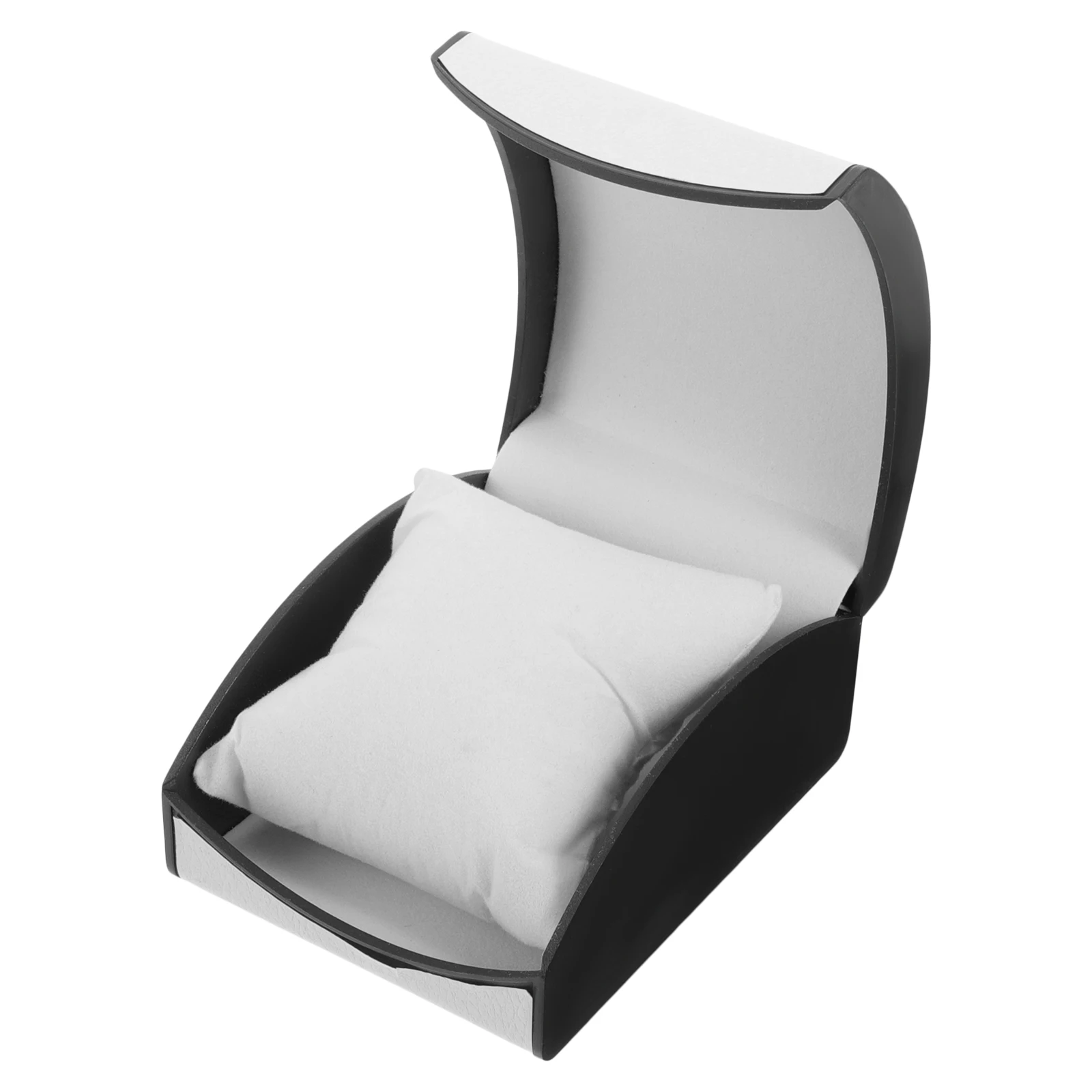 

Watch Box Fashion Arc Design Small Pillow Storage Case for Men Women Travel Jewelry ganizer Lightweight Portable Watch Cases
