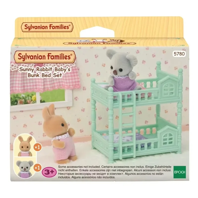 Sylvanian Families Cute Children'S Room Set Kitchen Furniture Bicycle Anime Figrues Flocking Toys Gifts Room Decora