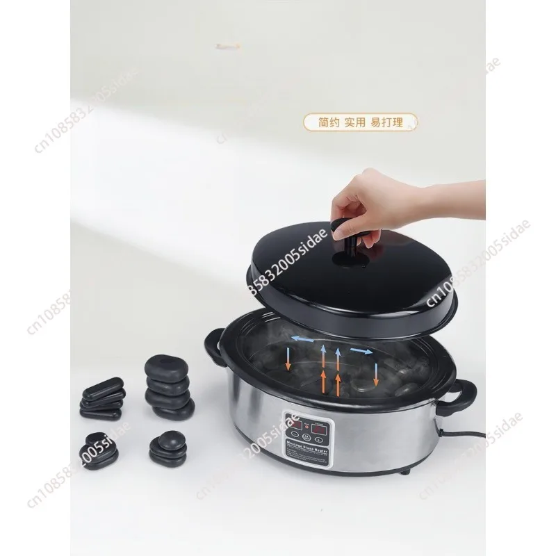 For Massage Therapy Stones Heating Digital Hot Stone Warmer Heater Pot, Touch Screen Constant Temperature Control