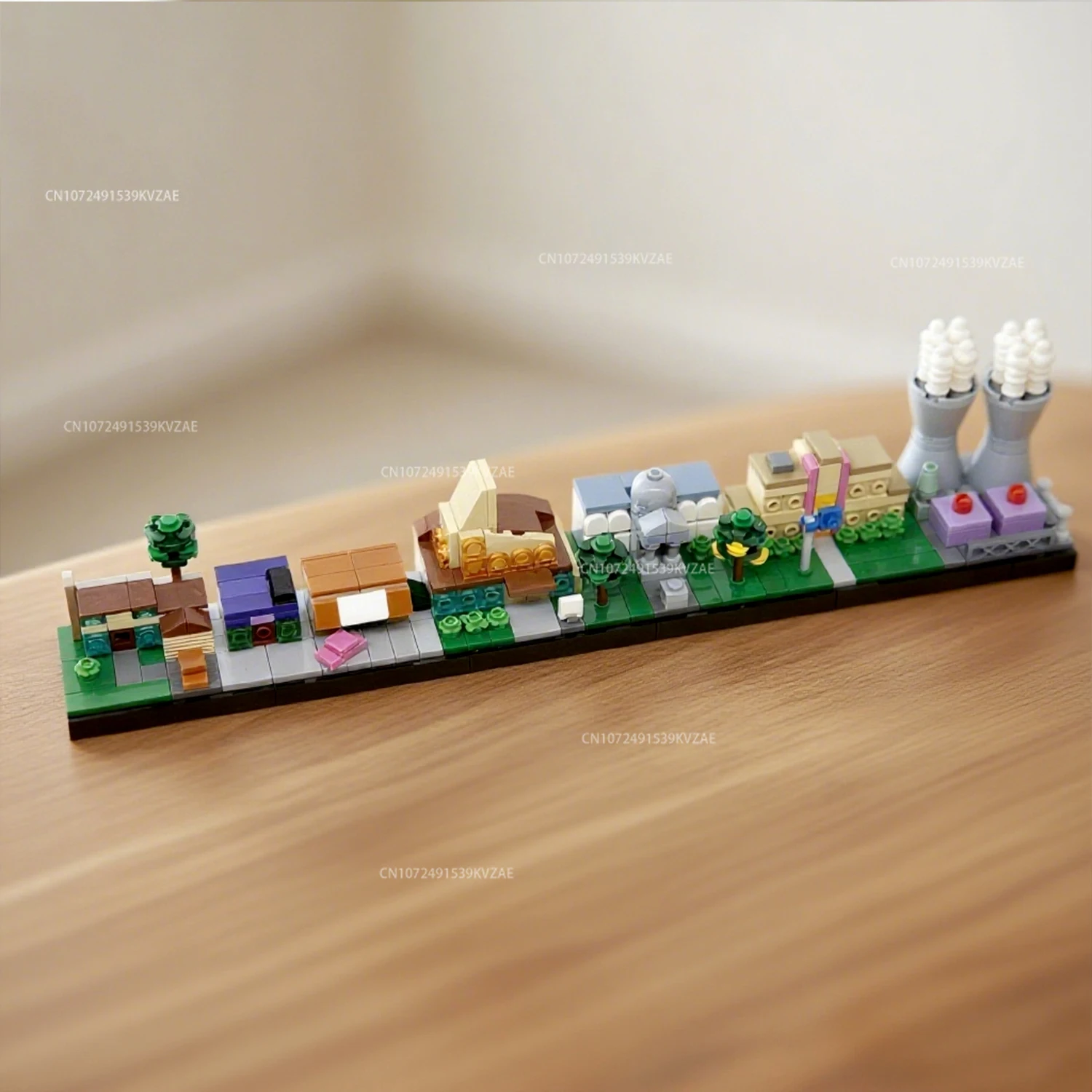 MOC City Architecture Skyline Building Street View Blocs de construction école église bibliothèques modèle jouets pour briques de film cadeaux de noël