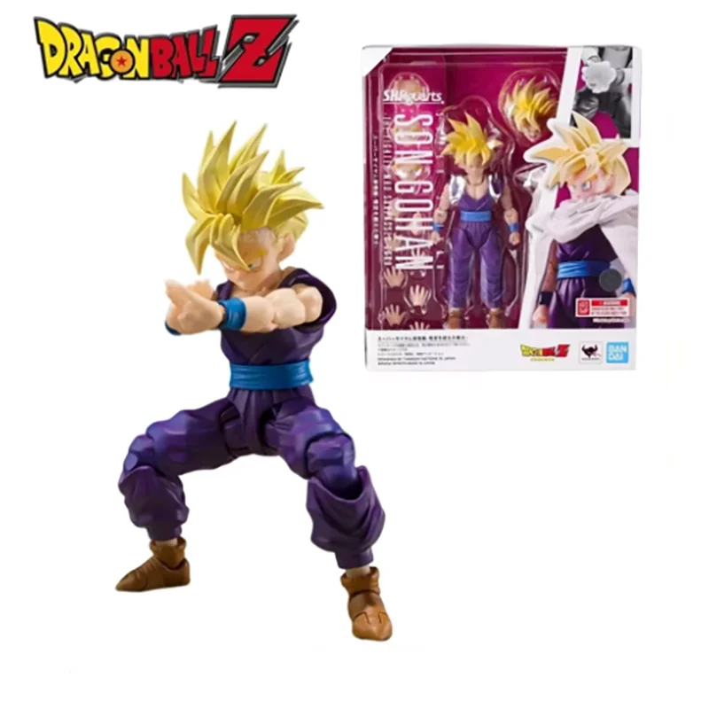 Original Dragon Ball S.H.Figuarts Son Gohan SHF Super Saiyan Gohan Action Figures Joint Movable Model Collect Toy Birthday Gifts