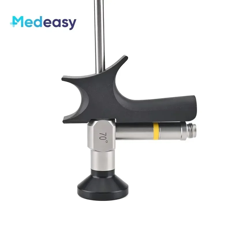 Hot Sale Medeasy 70 90 Degree Rigid Endoscope Laryngoscope with Handle 6mm and 8mm Diameter Medical ENT Laryngoscopy
