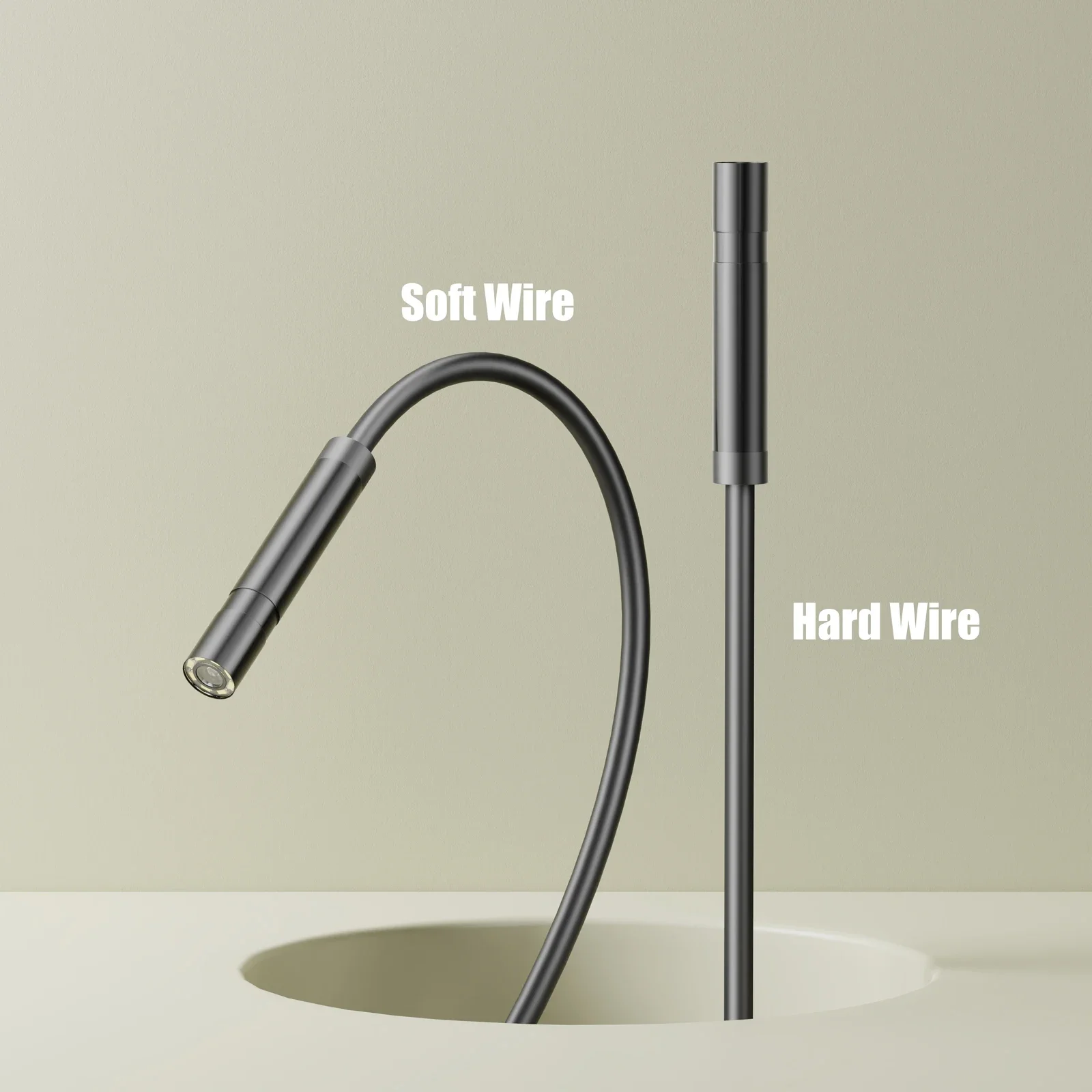 7mm USB Camera Endoscope Borescope Inspection Camera Waterproof 1/2/5M Flexible Tube Mirco Portable Inspection Camera