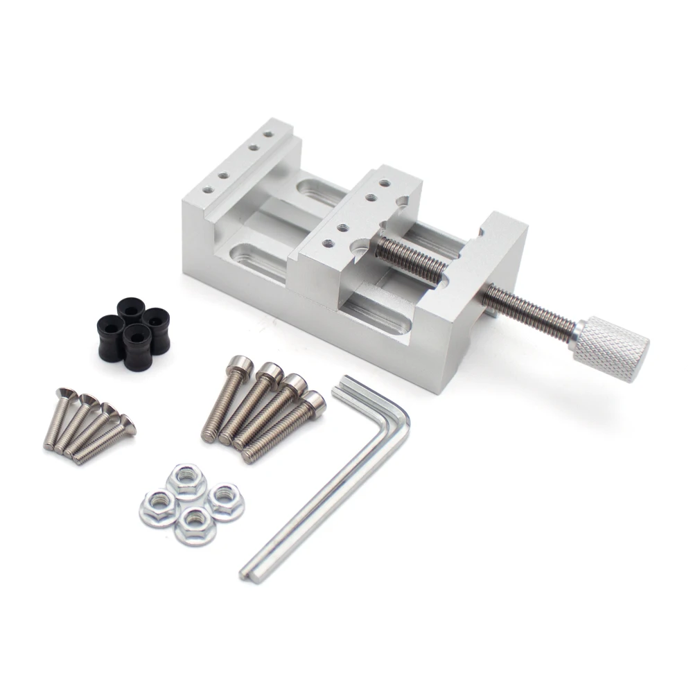 Mini Precision Bench Vise - Aluminum Alloy Multi-functional Clamp Fixture for Home DIY, Modeling & Crafts Max Clamp 37mm