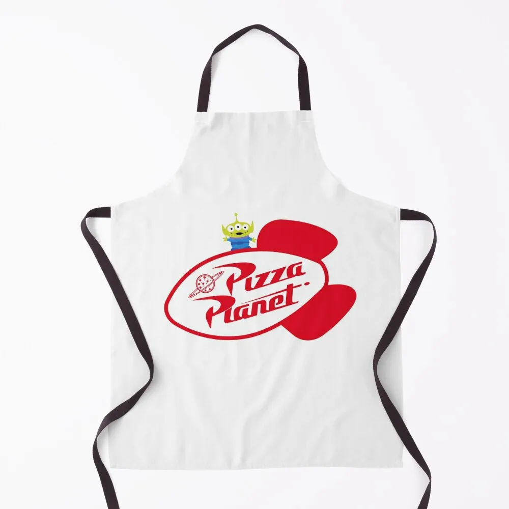 

Alien on Pizza Planet Sign Apron Sexy Kitchen Man christmas kitchen cloths Chef Uniform Woman Apron