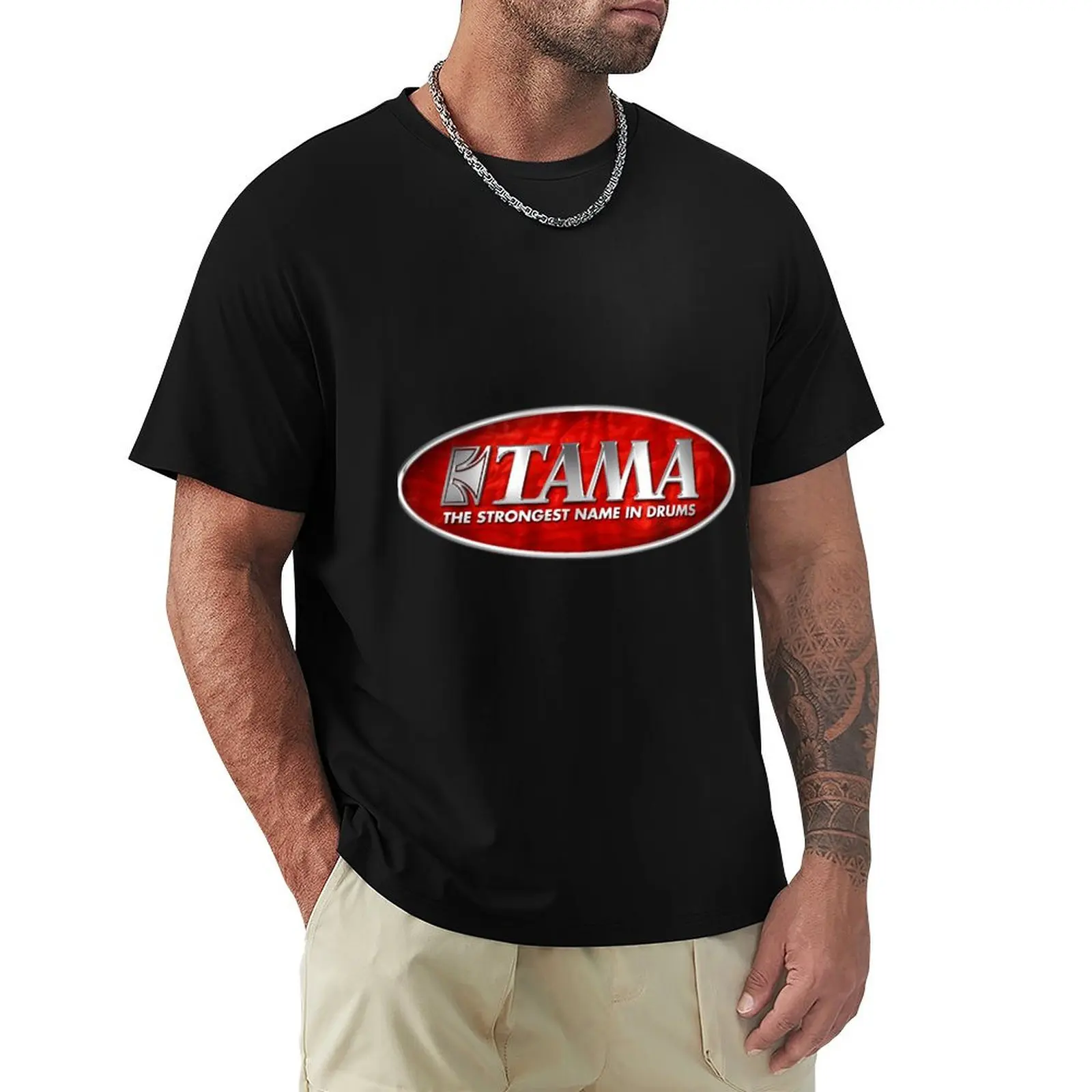 Футболка с логотипом Tama Drum, легкая футболка для бега