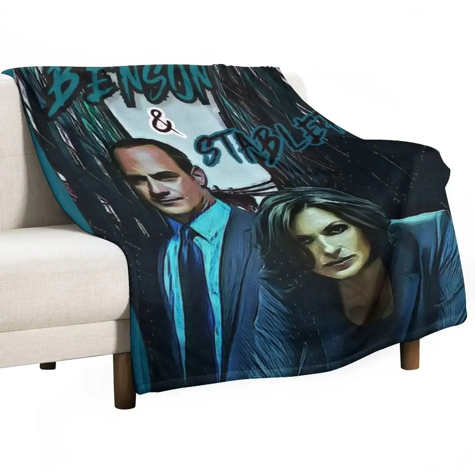 

Benson & Stabler Law and Order: SVU Throw Blanket Cozy Warm Blanket for Bed Room Decor