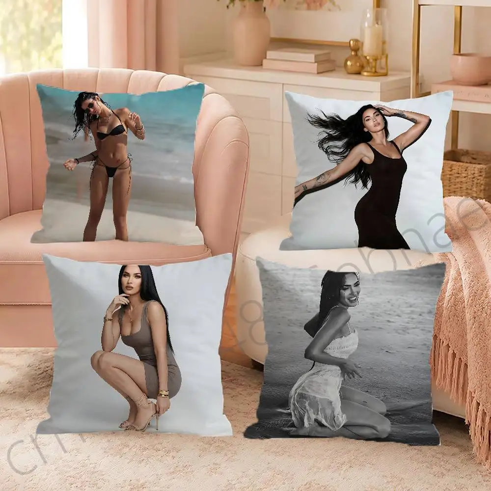 For Megan Fox Pillow Cover Sofa cushion cover room Home dormitory decoration Warm Winter Cushion Cover