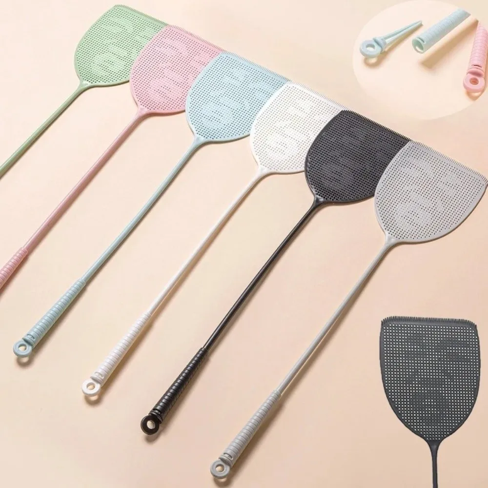 Creative Plastic Fly Swatter Large Size Extra Thick Mosquito Swatter Durable with Clip Manual Swatter Home Use
