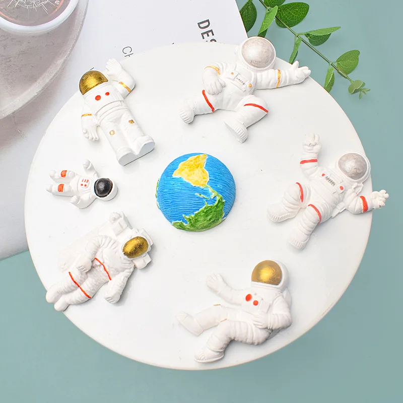 Space Astronaut Rocket Silicone Mold For Fondant Candy Chocolate Epoxy Resin Sugar Craft Mold Pastry Cake Decorating Kitchen