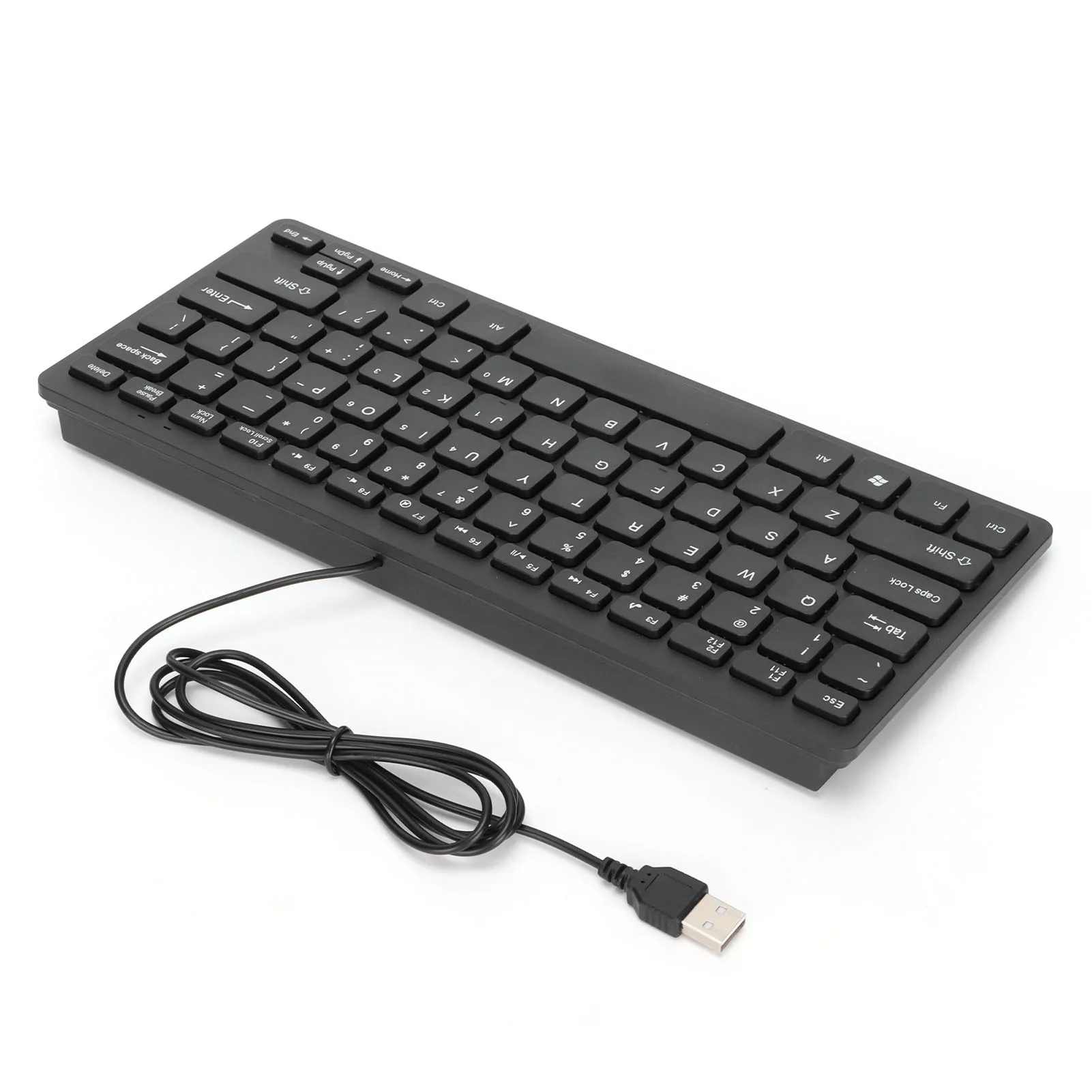 Wired Keyboard Elegant ABS Material Waterproof Wired Keyboards Wide Compatibility Ultra Thin for Home for Laptop for Desktop