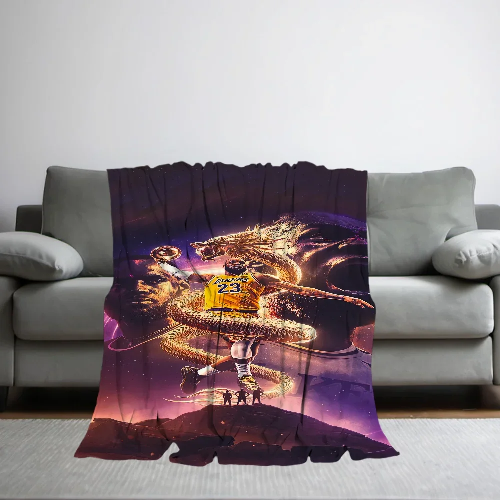 Basketball Star L-Lebron J-James Blanket Comfortable soft sofa living room bed bedroom blanket suitable for travel and gifts