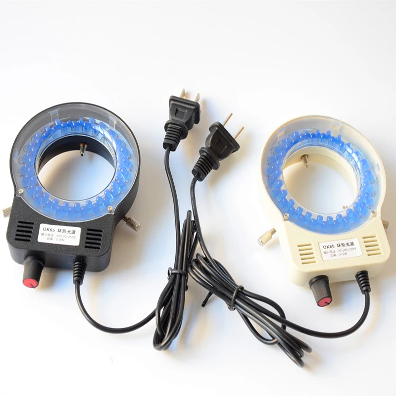 Microscopio ajustable de Color, lámpara de anillo LED, iluminación de ángulo bajo, fuente de luz LED en forma de anillo para visión de máquina y microscopio