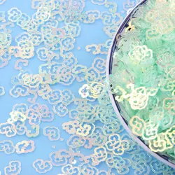 Sequin Gold Glitter Sequin Ruyi Xiangyun/Empty Plum Blossom Sequin Sewing Wedding Ladies Accessories/Handicraft Sequin 10g/Lot